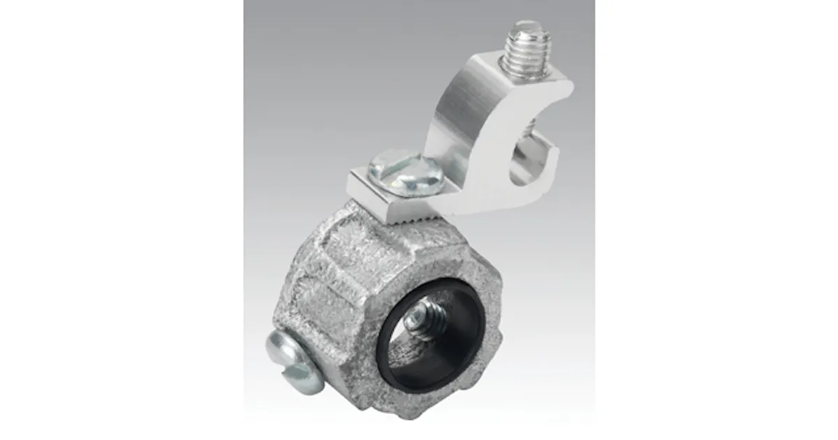 Threadless Ground Nut Threadless grounding bushings | EC&M