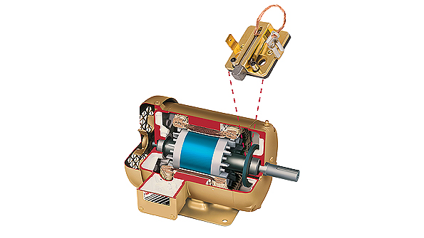 Baldor SuperE motors with shaft grounding brush