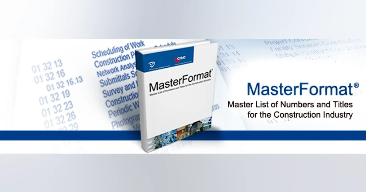 Testing Masterformat CSI and CSC Release MasterFormat 2014 Update | EC&M