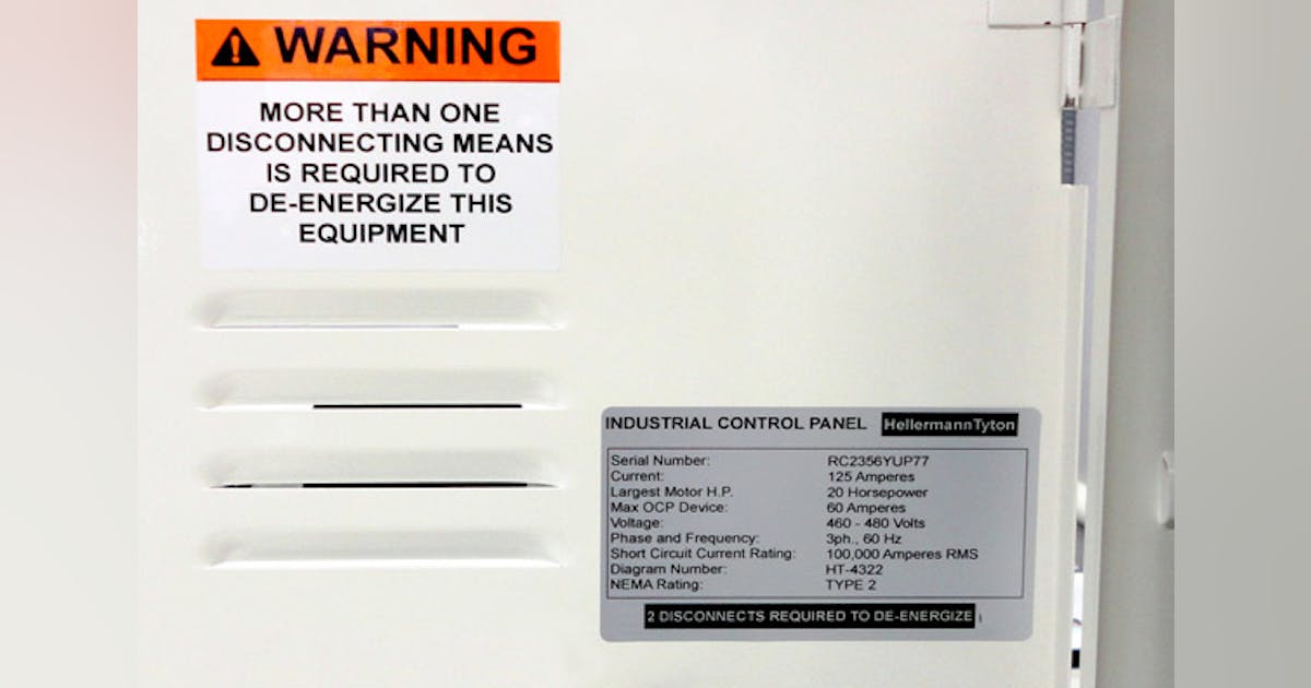 The Ins and Outs of Electrical Labeling — Part 2 of 2 | EC&M
