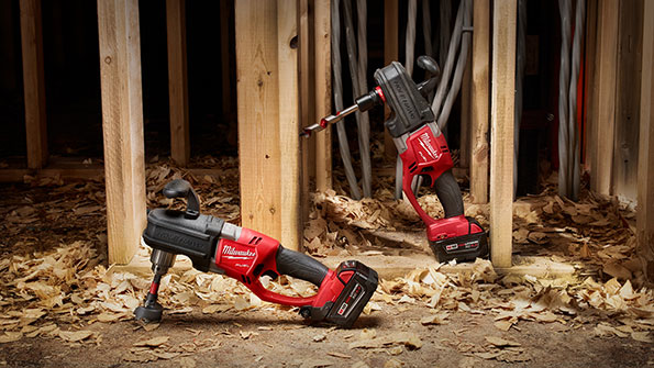 Milwaukee Hole Hawg cordless right angle drill