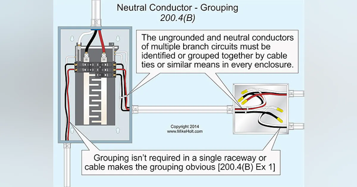 Code Q&A: Grouping of Neutral Conductors | EC&M