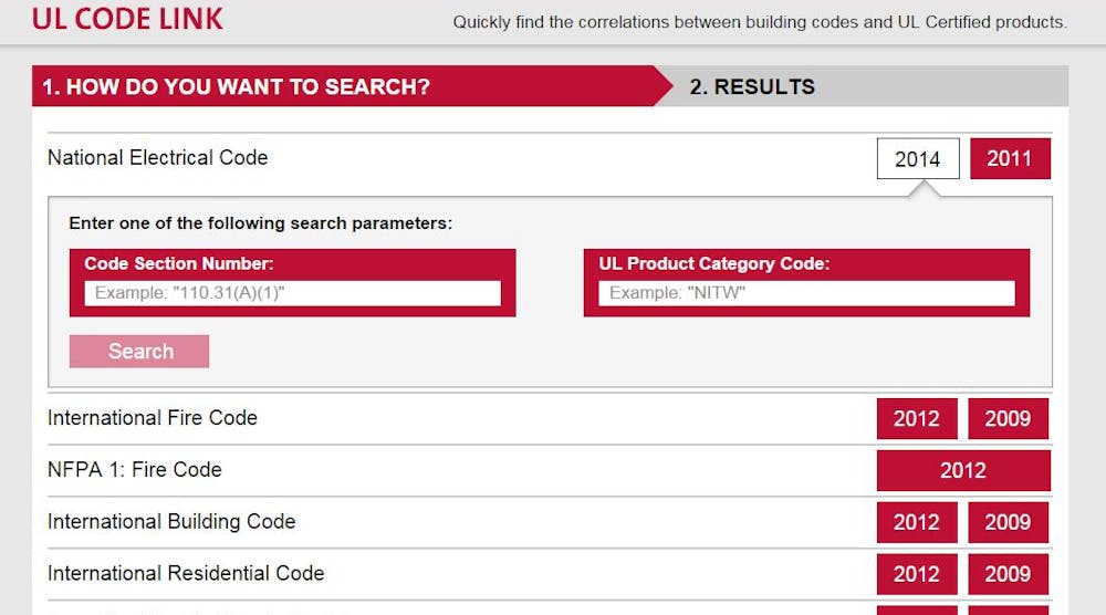 New UL Code Link Search Tool Unveiled | EC&M
