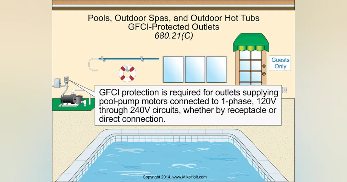 Stumped by the Code? NEC Requirements for GFCI Protection of Swimming ...