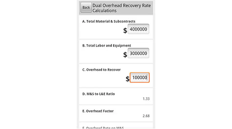 Overhead allocation calculator app | EC&M