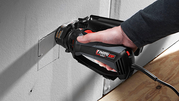 Rotozip RotoSaw with Dust Vault attachment