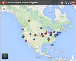 ECM 2015 Top 40 Electrical Design Firm Locations ECM 2015 Top 40 Electrical Design Firm Locations
