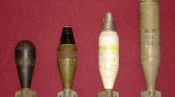 60mm mortar shells for the U.S. M2 Mortar