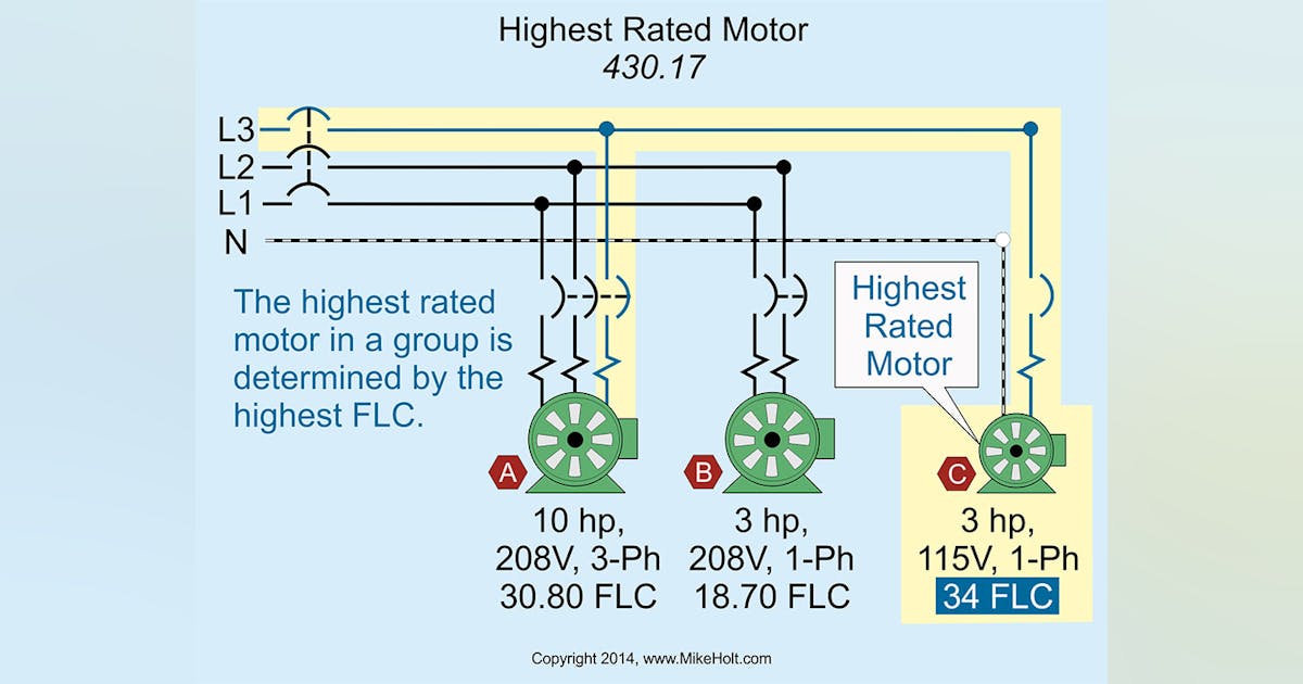 Code Q&A: Finding Highest Rated Motor in Group | EC&M
