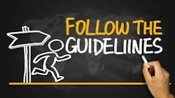 Follow the Guidelines Graphic Follow the Guidelines Graphic
