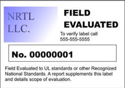 This is what a typical field evaluated label looks like This is what a typical field evaluated label looks like