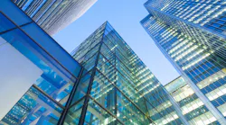 lighted skyscrapers