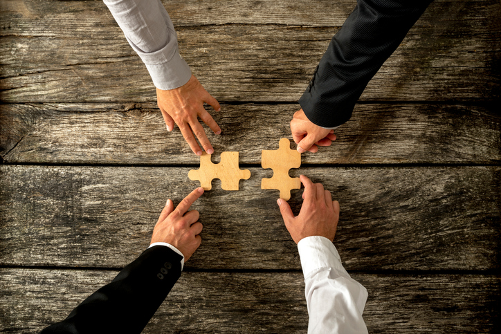 puzzle pieces fitting together
