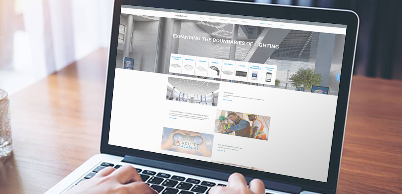 Acuity Brands Enhanced Website