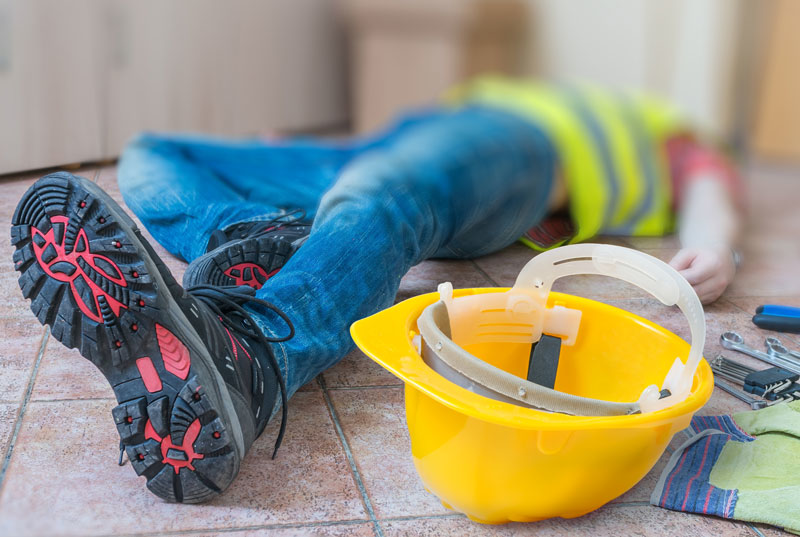 injured construction worker