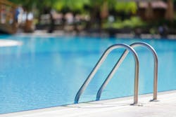 swimming pool and ladder swimming pool and ladder