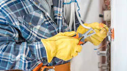 Electrical construction worker