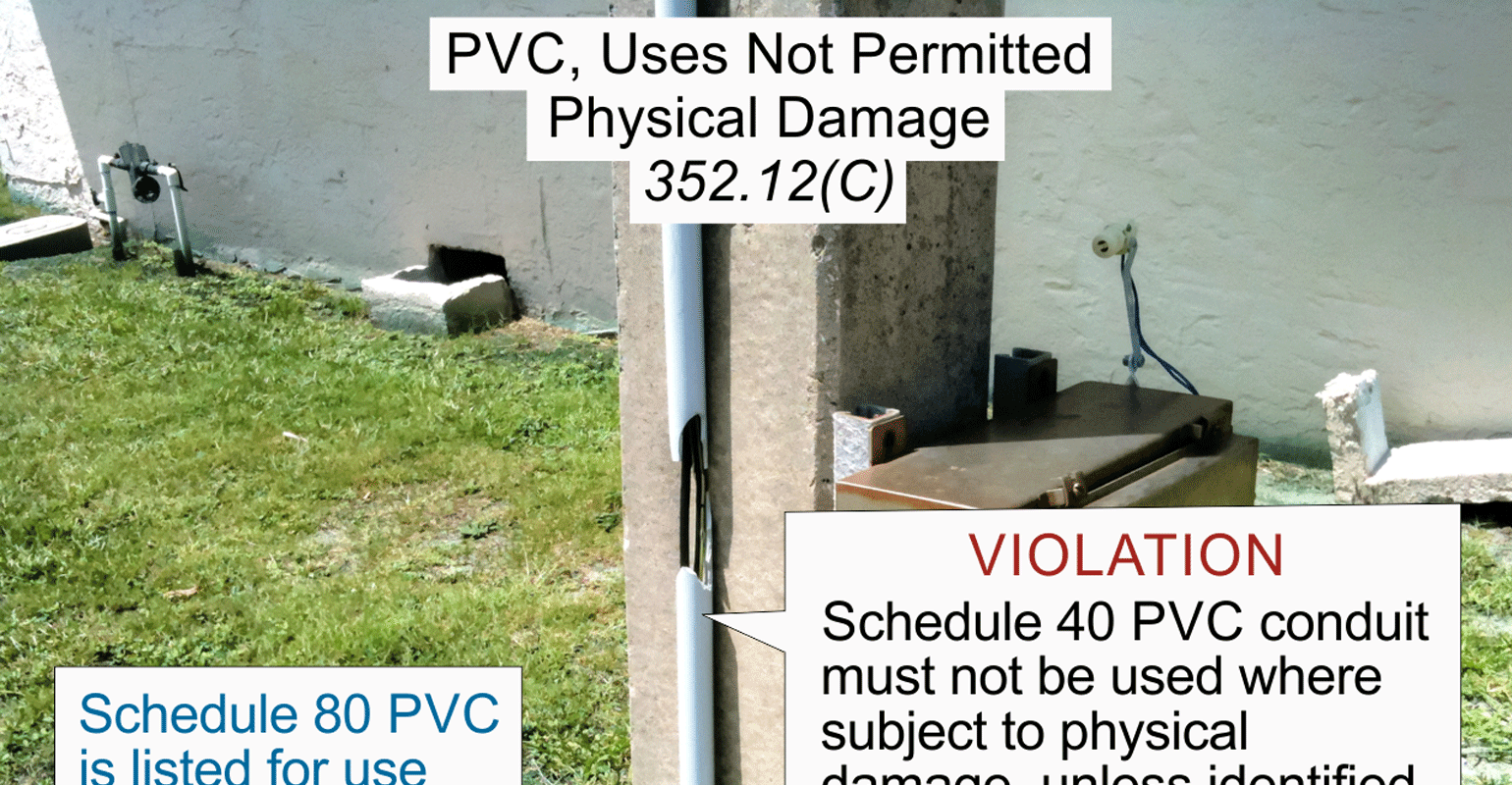 Stumped by the Code? Uses permitted for PVC conduit by the NEC EC&M