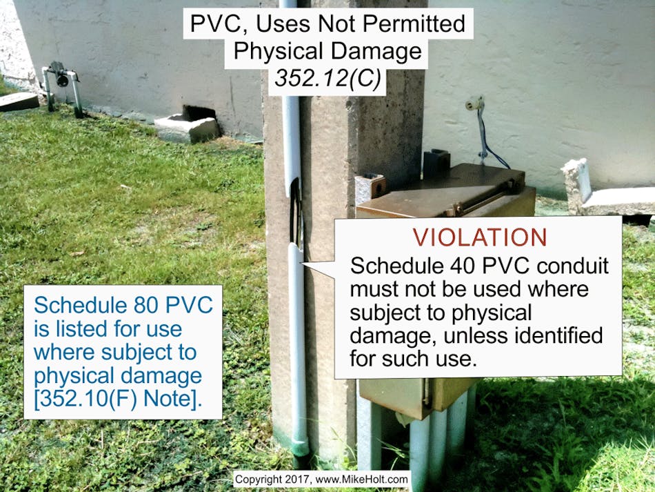 Stumped by the Code? Uses permitted for PVC conduit by the NEC | EC&M
