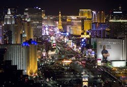 Lav Vegas Strip at night Lav Vegas Strip at night