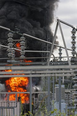 substation fire substation fire