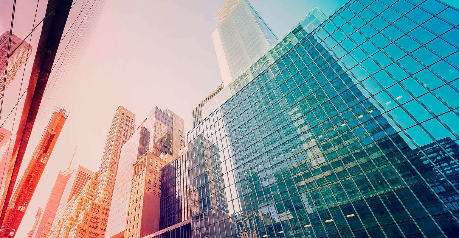 high rise buildings in city