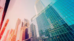 high rise buildings in city