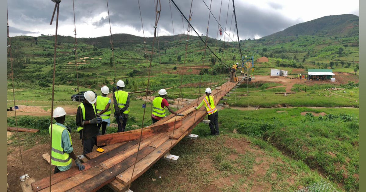 Rosendin Sends Team to Rwanda to Build Bridge | EC&M