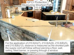 Fig. 1. Receptacle placement in kitchens can get tricky, so study these requirements carefully. Fig. 1. Receptacle placement in kitchens can get tricky, so study these requirements carefully.