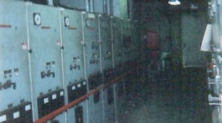 Photo 1. The failed capacitor bank was located in this switchgear room.