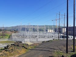Amid the rocky terrain of the Columbia River Gorge gorge’s east plains in The Dalles, Ore., sits the newly finished Quenett Creek substation. Complete with a four-bay, 12-breaker, break and a half layout that operates at 230kV, Bonneville Power Administration’s state-of-the-art monument of electrical infrastructure powers an array of rural and growing communities along the Oregon-Washington border. Burns & McDonnell served as prime EPC contractor for the project. Amid the rocky terrain of the Columbia River Gorge gorge’s east plains in The Dalles, Ore., sits the newly finished Quenett Creek substation. Complete with a four-bay, 12-breaker, break and a half layout that operates at 230kV, Bonneville Power Administration’s state-of-the-art monument of electrical infrastructure powers an array of rural and growing communities along the Oregon-Washington border. Burns & McDonnell served as prime EPC contractor for the project.