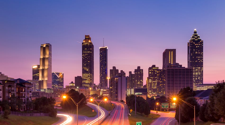 Atlanta Skyline During Twilight