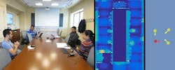 Occupancy sensors keying on light distribution within a space are central to lighting controls research underway at Cornell University’s Lighting Enabled Systems & Applications center. Real-time pose detection capability, illustrated here, could automatically control multiple room lighting variables. Occupancy sensors keying on light distribution within a space are central to lighting controls research underway at Cornell University’s Lighting Enabled Systems & Applications center. Real-time pose detection capability, illustrated here, could automatically control multiple room lighting variables.