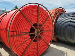 United Poly Systems 1-inch coiled Schedule 40 plastic conduit is among the first pipes to be certified by NSF International to UL 651A. United Poly Systems 1-inch coiled Schedule 40 plastic conduit is among the first pipes to be certified by NSF International to UL 651A.