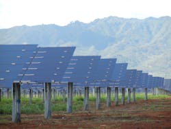 Clearway’s 14.7MW Lanikuhana Solar near Mililani in Central Oahu is providing electricity equal to that used by 2,400 homes. Clearway’s 14.7MW Lanikuhana Solar near Mililani in Central Oahu is providing electricity equal to that used by 2,400 homes.