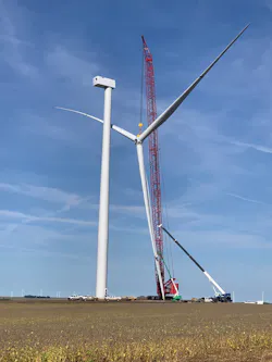 MidAmerican Energy’s Ida Grove II wind farm, located in Ida County in northwest Iowa, was constructed in 2019 and placed in service in December. The 202.36 MW wind farm is comprised of 81 wind turbines. MidAmerican Energy’s Ida Grove II wind farm, located in Ida County in northwest Iowa, was constructed in 2019 and placed in service in December. The 202.36 MW wind farm is comprised of 81 wind turbines.