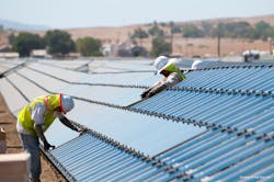 Construction of utility-scale wind and solar projects continues to grow, many of which are planned or underway in California and Texas.