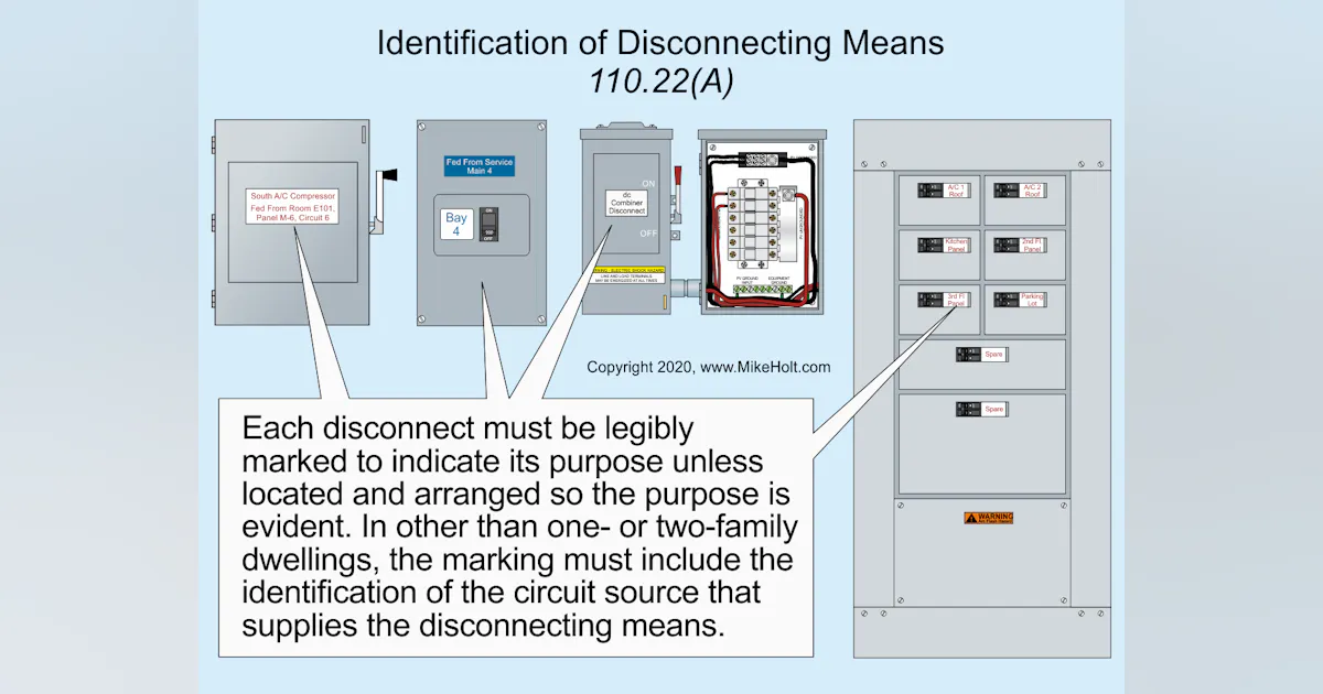 Code Q&A: Proper Marking of Disconnects | EC&M