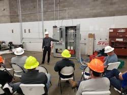 A Sturgeon Electric energized work trainer acquaints trainees with the ground-up knowledge needed to perform work safely. A Sturgeon Electric energized work trainer acquaints trainees with the ground-up knowledge needed to perform work safely.
