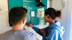 Encore Electric’s electrical career outreach on wheels – a “mobile escape room” – incorporates interactive components like a three-way switch wiring mock up. Encore Electric’s electrical career outreach on wheels – a “mobile escape room” – incorporates interactive components like a three-way switch wiring mock up.