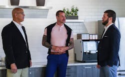 P2S new associate principals (from left) Kurt Kaiser, Stephan Freia-Kruse, and Mikhail Fuks. P2S new associate principals (from left) Kurt Kaiser, Stephan Freia-Kruse, and Mikhail Fuks.