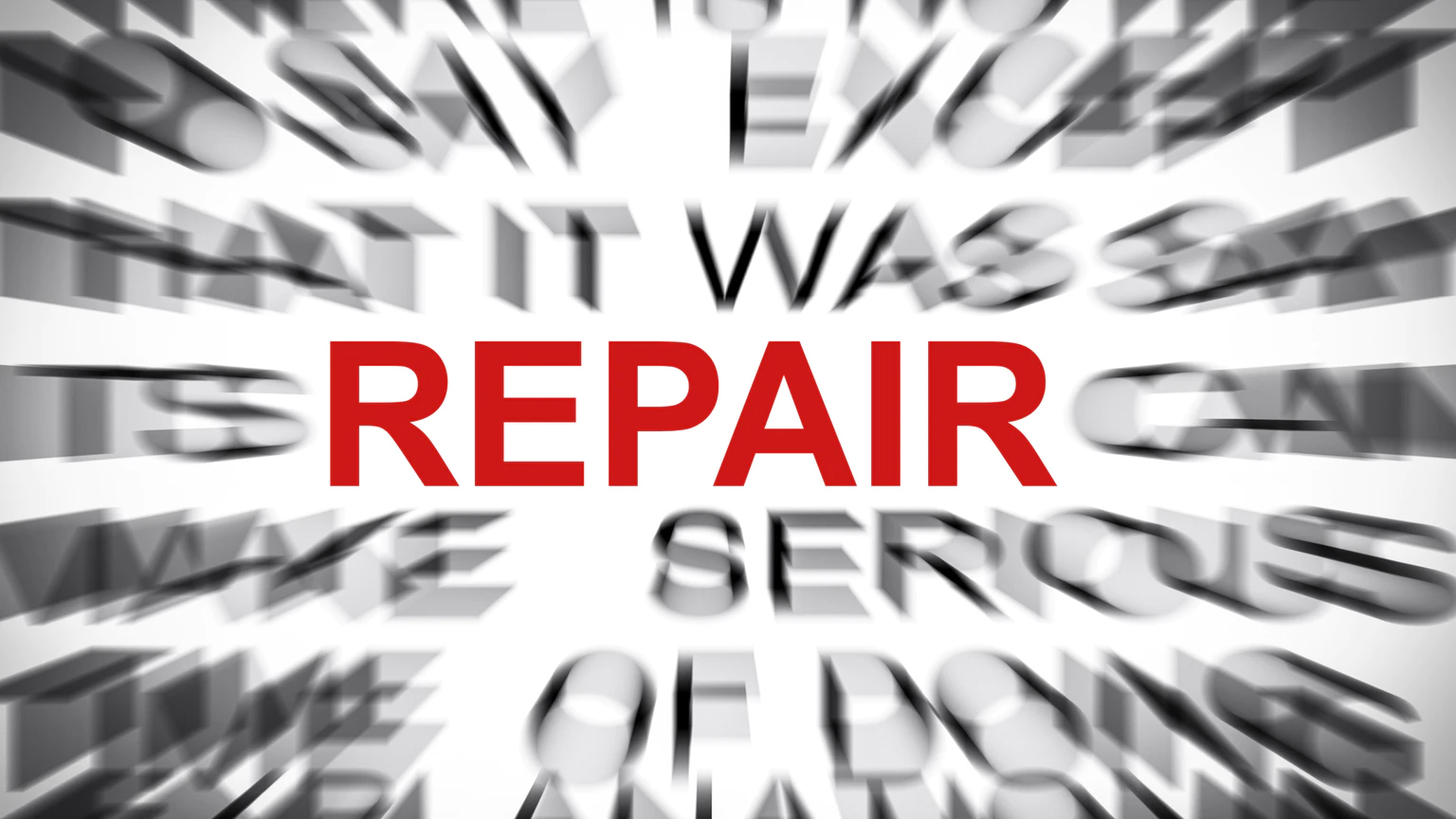 Repair In Red Letters Rest Out Of Focus 60196a3eeb533