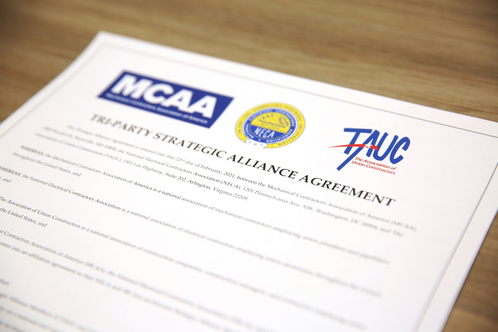 Mcaa Neca Tauc Agreement 604a3009e54ad