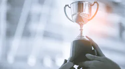 Award With Building In Background Dreamstime Xl 132867545