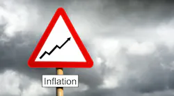 Inflation Warning Sign On Storm Clous Background Dreamstime Xl 19449814