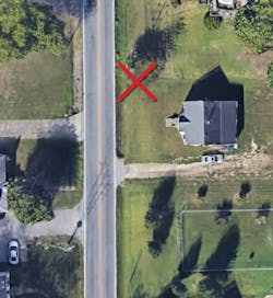 Photo 1. Location where the incident occurred. Photo 1. Location where the incident occurred.