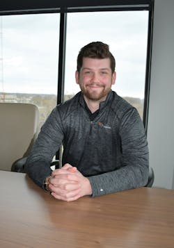 Lane Funari says his company supports his goals and provides him with the tools to be successful in his career in the electrical industry. Lane Funari says his company supports his goals and provides him with the tools to be successful in his career in the electrical industry.