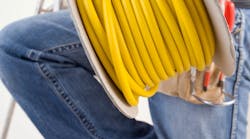 Electrician Pulling Wire Electrician Pulling Wire