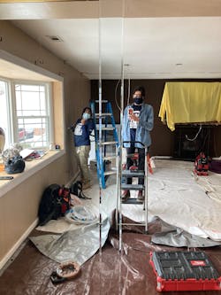 Candelero says that part of the hands-on training at job sites included residential projects. Candelero says that part of the hands-on training at job sites included residential projects.