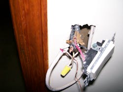 Photo 8. There is so much more room for splices when you don’t use a box! Photo 8. There is so much more room for splices when you don’t use a box!